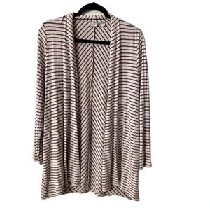Chico's Zenergy Women's Long Sleeve Pink & Gray Cardigan Size 1 (8/10) GUC